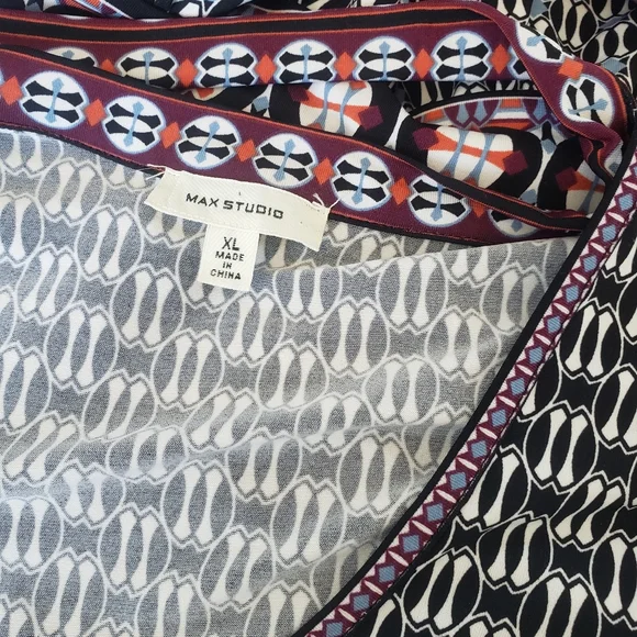 | Max Studio Midi Dress | Color: Black and White | Size: XL - Picture 5 of 5